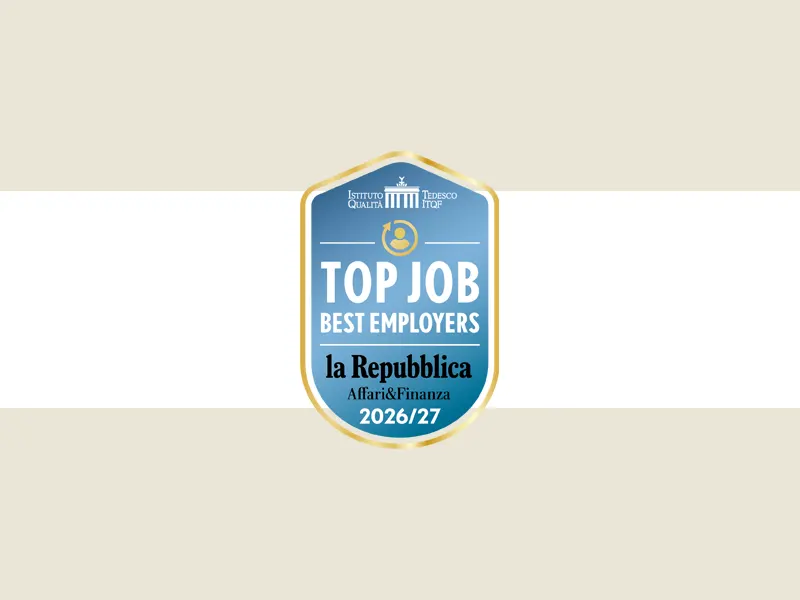 La Pellegrini tra le aziende Top Job Best Employers 2026/2027